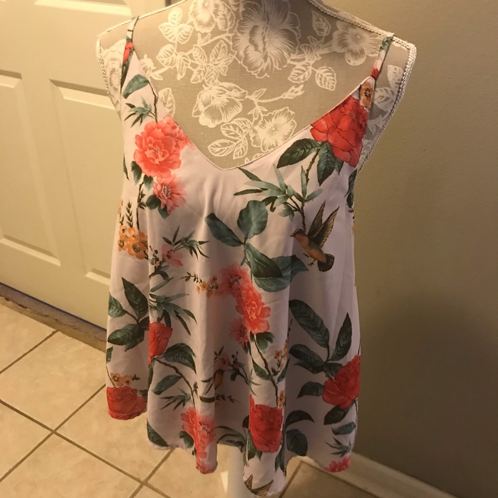 Pink Floral Blouse - Picture 2 of 3